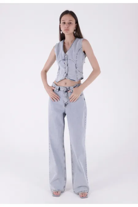 Bol Paça Baggy Relax Kot Pantolon 7031-08-(28-33) Bol Paça Baggy Relax Kot Pantolon 7031-08-(28-33)