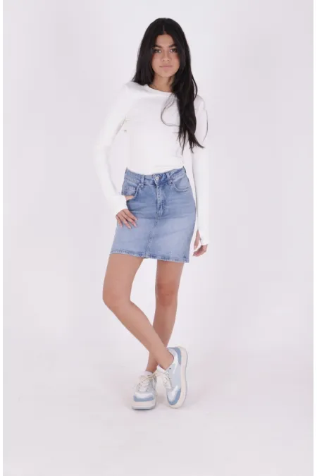 Kısa Boy Kot Etek 1036-15-(36-44)