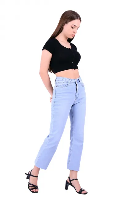 İspanyol Mom Fit Kot Pantolon  1706-42-(28-33)