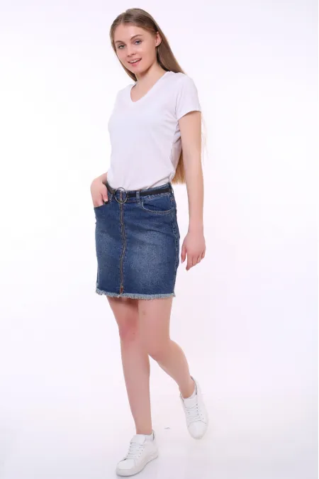 Kısa Kot Etek  106-02-(S-L-5)