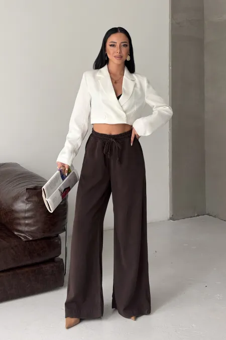 Lastikli Palazzo Pantolon  7150-78-(36-42-4)