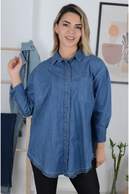 Oversize Kot Gömlek  669-27-(S-L-5)