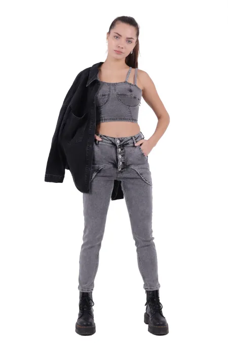 Ön Ağı Parçalı Pantolon  1785-40-(26-31)