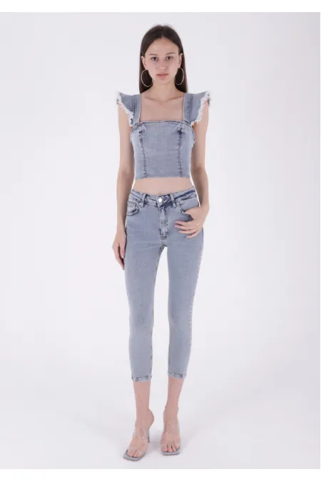 Kısa Boy Skinny Kot Pantolon 810-08-(26-28) Kısa Boy Skinny Kot Pantolon 810-08-(26-28)