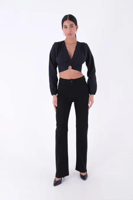 Dikişsiz Paça Bol Paça Relax Kot Pantolon 1726-07-(26-31) Dikişsiz Paça Bol Paça Relax Kot Pantolon 1726-07-(26-31)