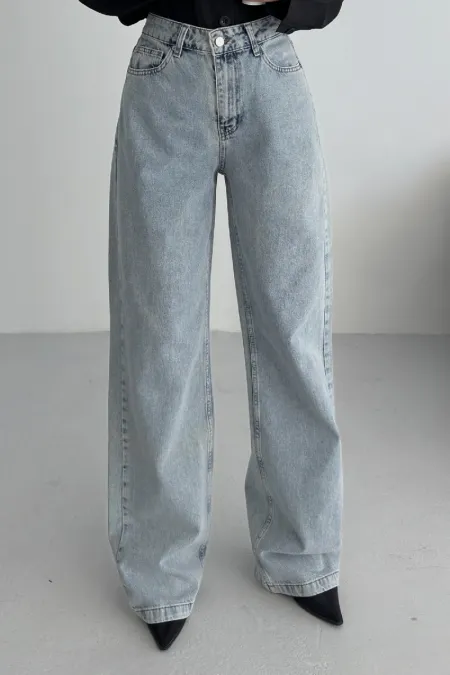 Bol Paça Relax Kot Pantolon 718-14-(28-33)