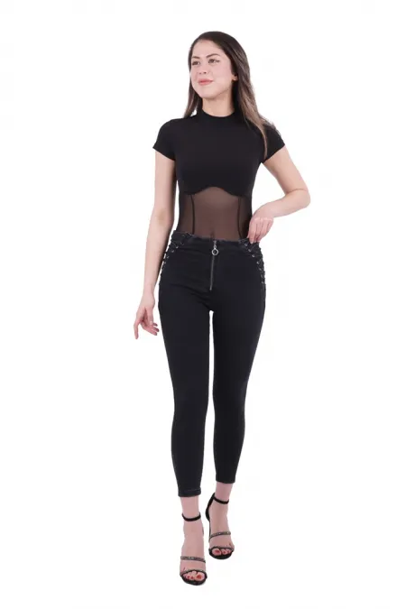 Yanı Bağcıklı Kot Pantolon 712-23-(26-31) Yanı Bağcıklı Kot Pantolon 712-23-(26-31)