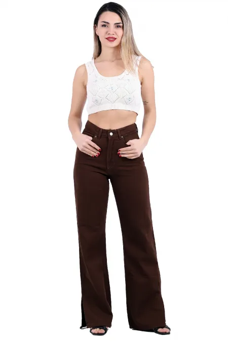 Paçası Yırtmaçlı Mom Fit Kot Pantolon 1732-78-(26-31) Paçası Yırtmaçlı Mom Fit Kot Pantolon 1732-78-(26-31)