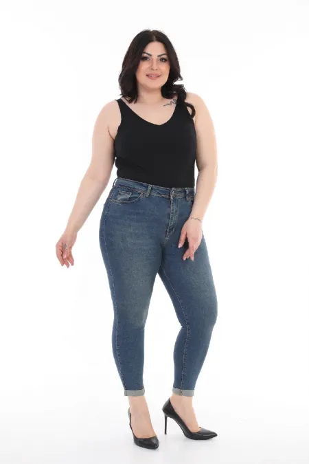 Duble Paça Kot Pantolon 520-02-(44-50)
