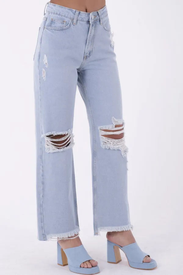 Bol Paça Kot Pantolon 1707-42-(26-31) Bol Paça Kot Pantolon 1707-42-(26-31)