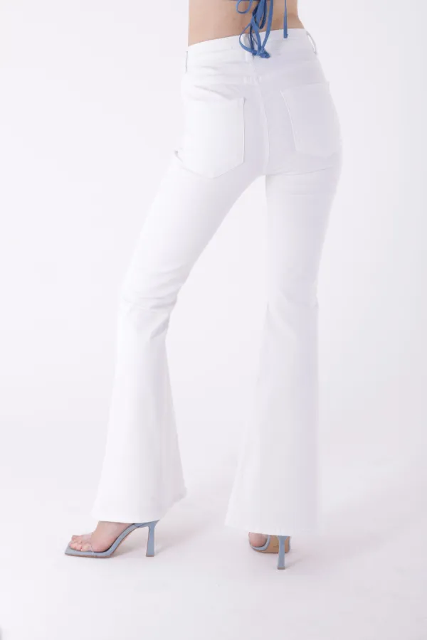 Geniş İspanyol Kot Pantolon  7067-50-(30-36)