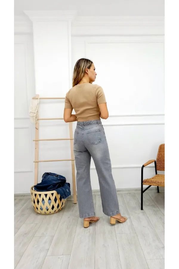 Bol Paça Relax Kot Pantolon  718-22-(26-31)