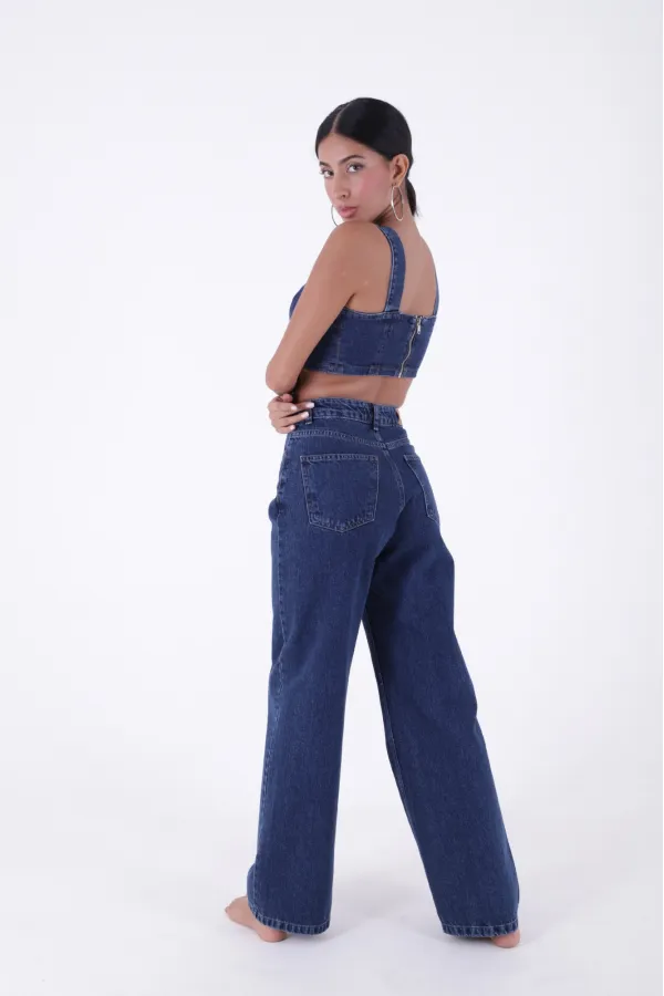 Bol Paça Relax Kot Pantolon  718-26-(27-32)