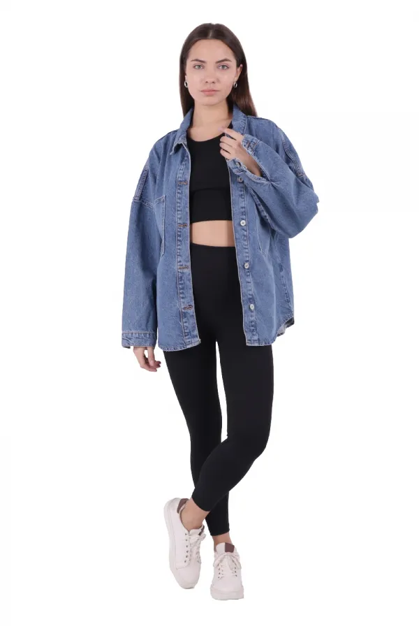 Oversize Kot Gömlek 664-27-(STD-4) Oversize Kot Gömlek 664-27-(STD-4)