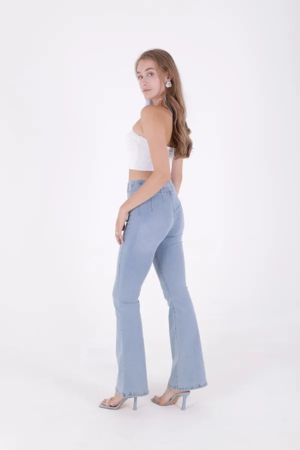 Pensli İspanyol Kot Pantolon 7021-15-(27-32)