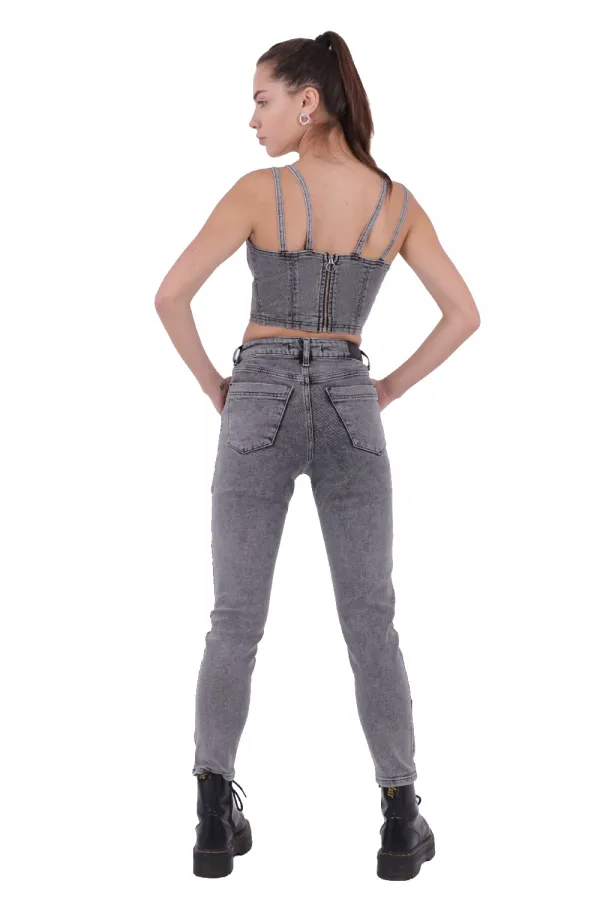 Ön Ağı Parçalı Pantolon  1785-40-(26-31)