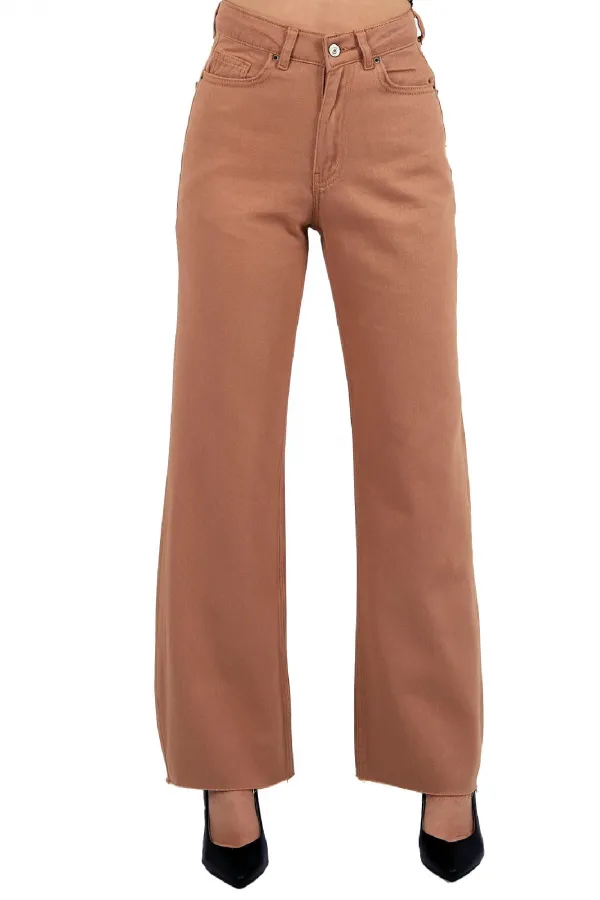 Dikişsiz Paça Bol Paça Relax Kot Pantolonlar  1740-70-(26-31)