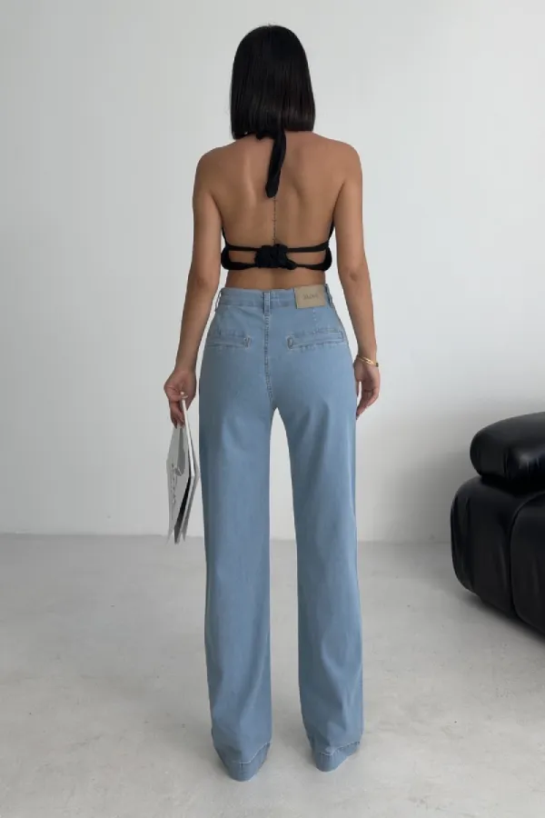 Jean with Dart Detail 7069-25-(27-32) Middle Blue