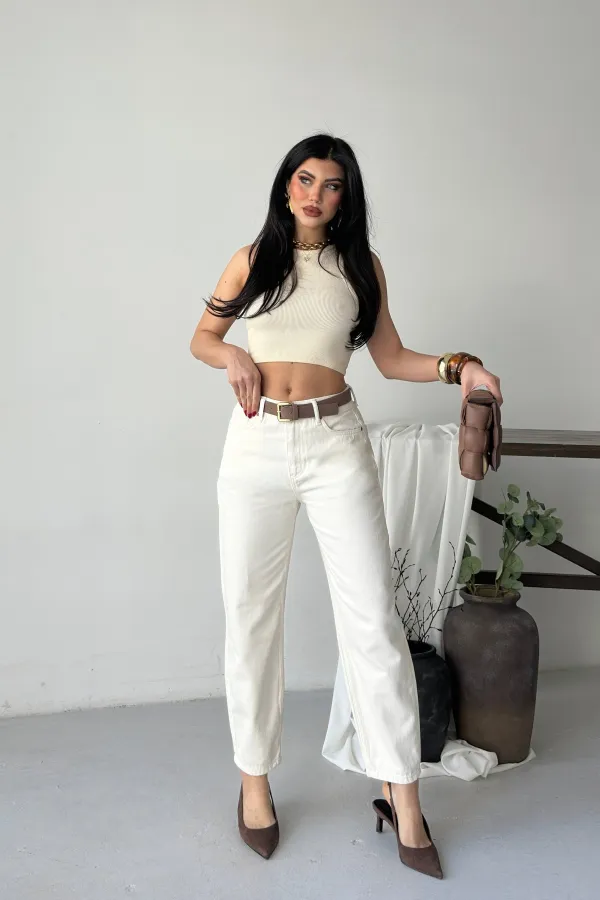 Mom Fit Jean  7057-80-(27-32) Natural