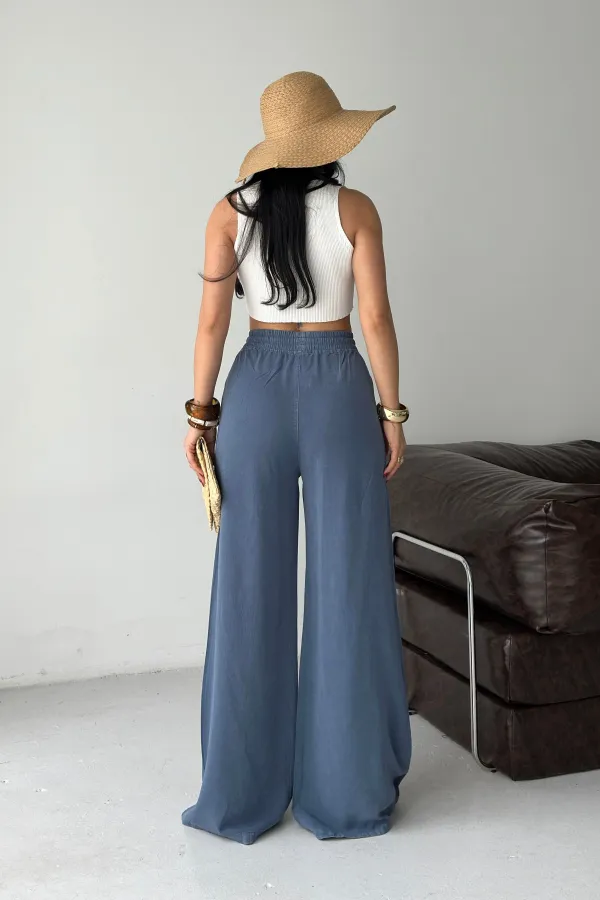 Lastikli Palazzo Pantolon  HS708-98-(M-XL-3)