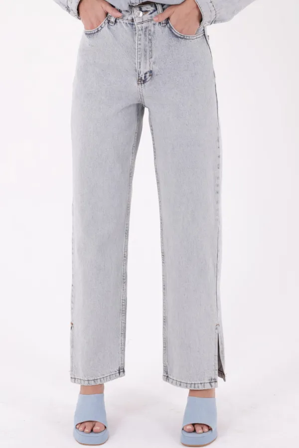 Boru Paça Relax Kot Pantolon 931-42-(27-32)