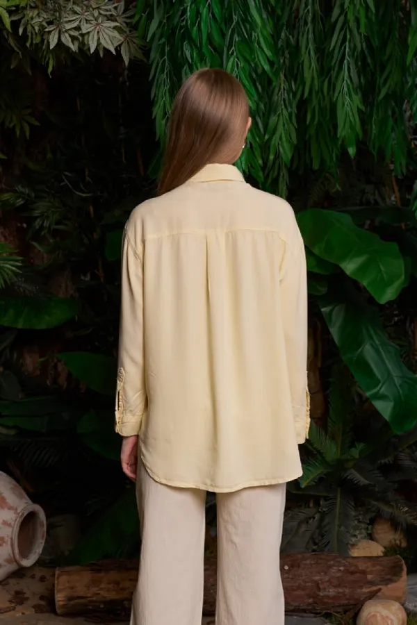 Cepli Oversize Keten Gömlek HS609-93-(S-XL) Cepli Oversize Keten Gömlek HS609-93-(S-XL)