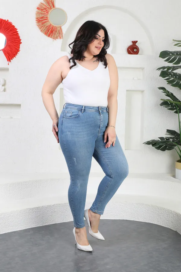 Yıpratmalı Kot Pantolon  519-15-(34-40)