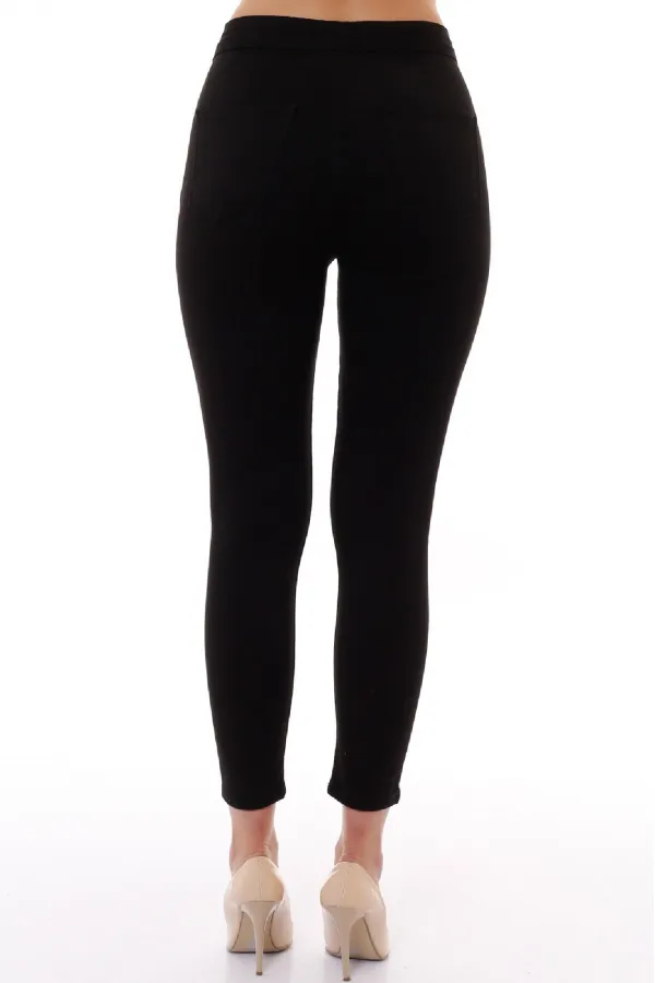 Beli Yüksek Bel Havuç Kemerli Kot Pantolon 736-23-(26-31) Beli Yüksek Bel Havuç Kemerli Kot Pantolon 736-23-(26-31)