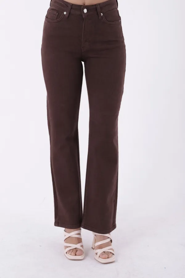 Dikişli Paça Relax Kot Pantolon 7026-78-(26-31)