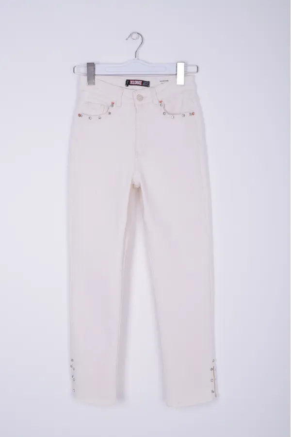 Flare Leg Mom Jeans 1774-80-(28-33) Flare Leg Mom Jeans 1774-80-(28-33)