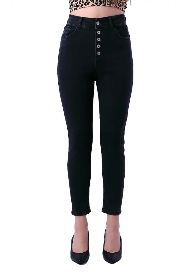 Önü 5 Düğmeli Skinny Kot Pantolon 755-23-(28-33)