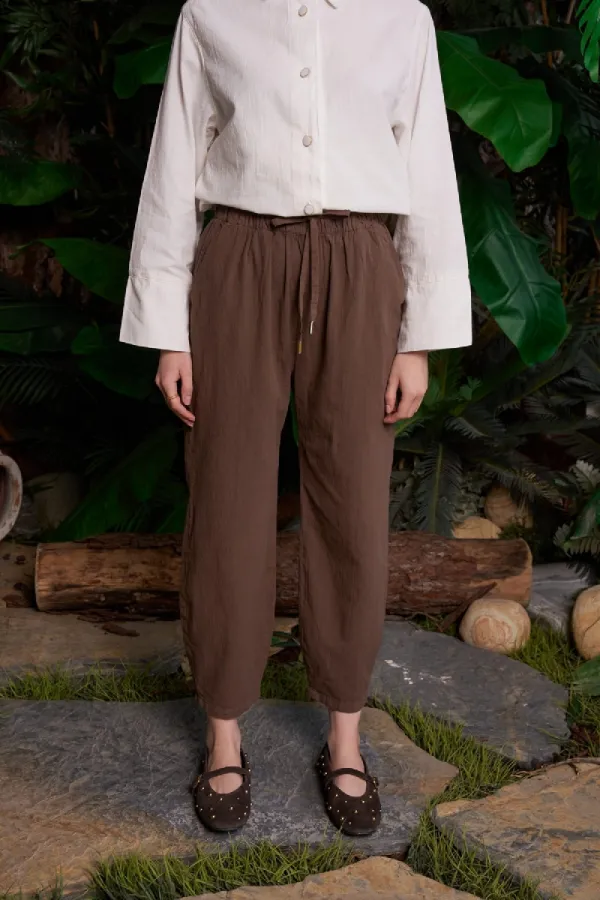 Balloon Linen Trousers HS705-78-(S-XL)