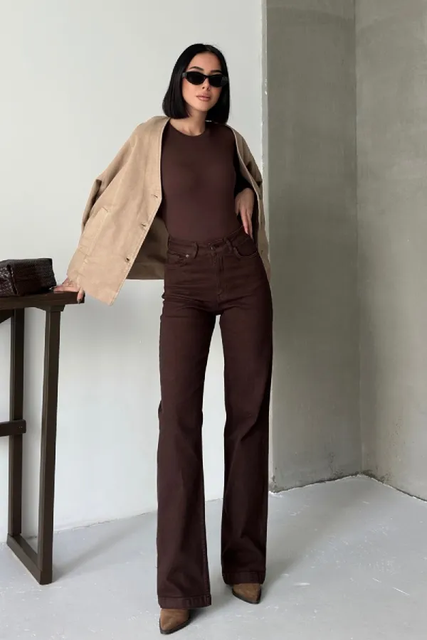 Astarlı Oversize Kot Ceket 6200-70-(S+L+3)
