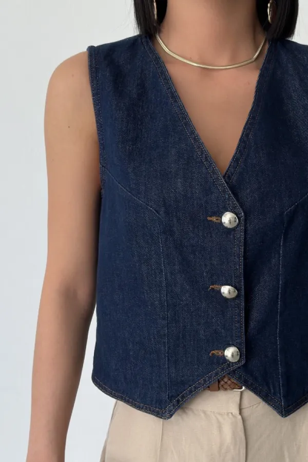 Düğmeli Yelek 6070-17-(S-XL-6)