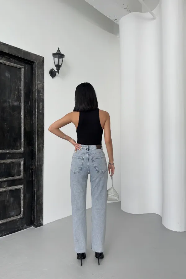 Leopard Print Mom Fit Jeans 7089-08-(26-31)