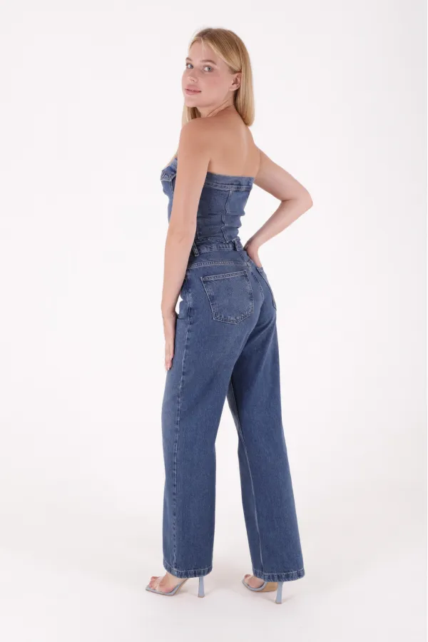 Bol Paça Relax Kot Pantolon  718-01-(26-28)