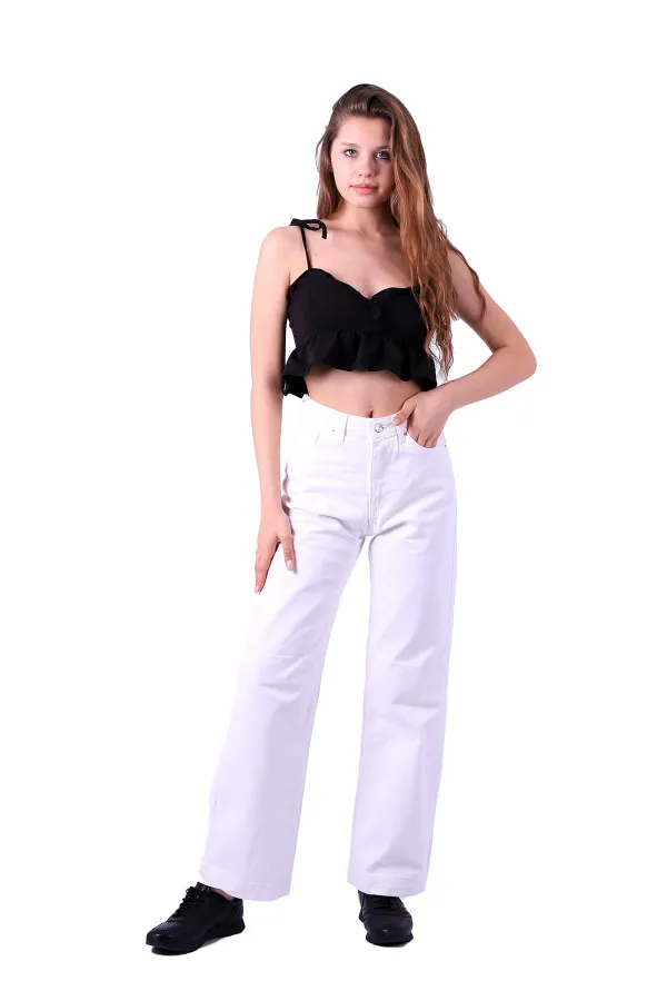 Bol Paça Relax Kot Pantolon  718-50-(27-32)