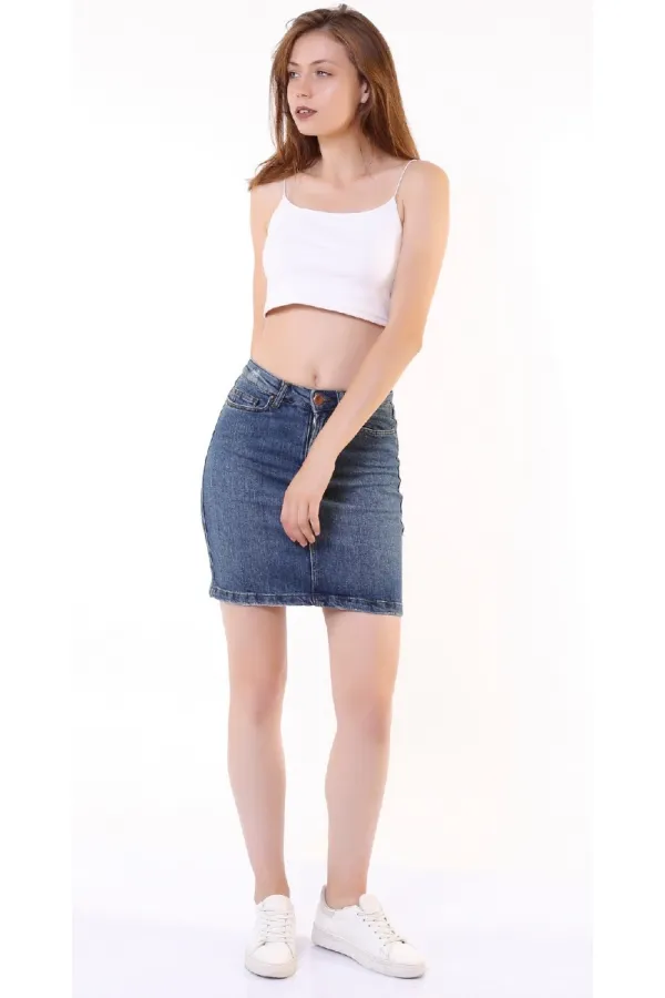 Kısa Kot Etek  107-02-(S-XL-6)