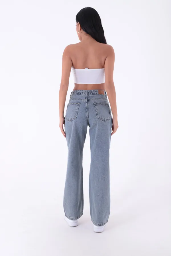 Wide Leg Relax Jeans 718-62-(26-31)