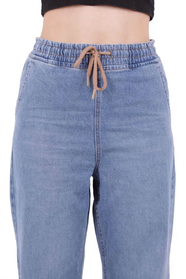 Beli Lastikli Yırtmaç Detaylı Pantolon  1717-06-(S-XL-6)
