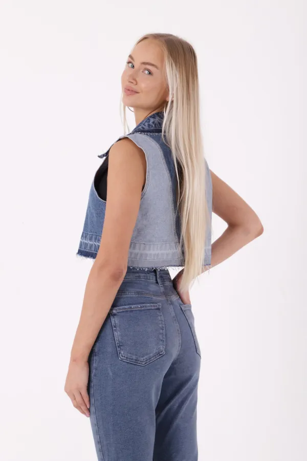 Dikişsiz Paça Mom Fit Kot Pantolon  764-53-(26-31)