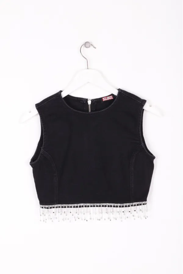 Stone Embellished Bustier 405-23-(SL-6) Stone Embellished Bustier 405-23-(SL-6)