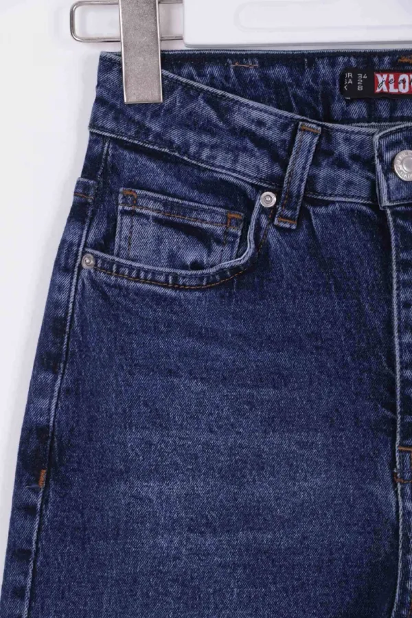 Yüksel Bel Straight Kot Pantolon 7033-01-(26-31)