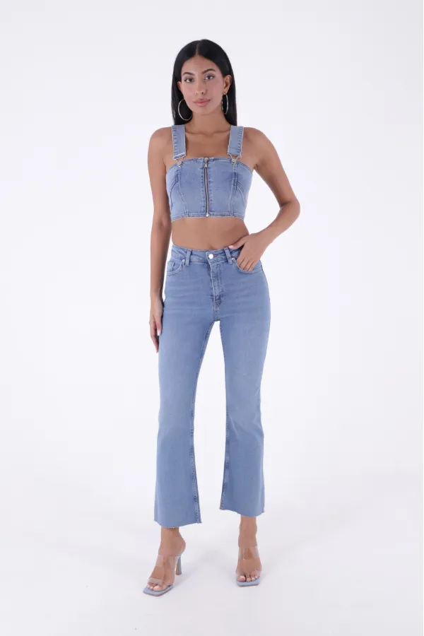 İspanyol Mom Fit Kot Pantolon  1706-15-(26-30)