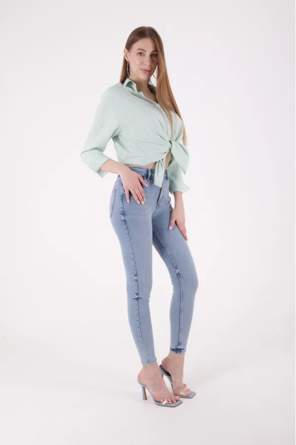Kısa Boy Skinny Kot Pantolon 811-15-(26-31)