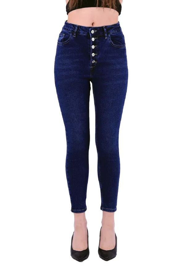 Önü 5 Düğmeli Skinny Kot Pantolon  755-01-(26-31)