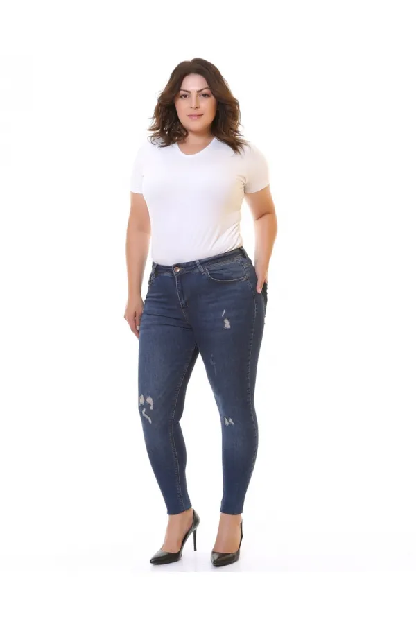 Az Yırtıklı Skinny Kot Pantolon 826-01-(30-36) Az Yırtıklı Skinny Kot Pantolon 826-01-(30-36)