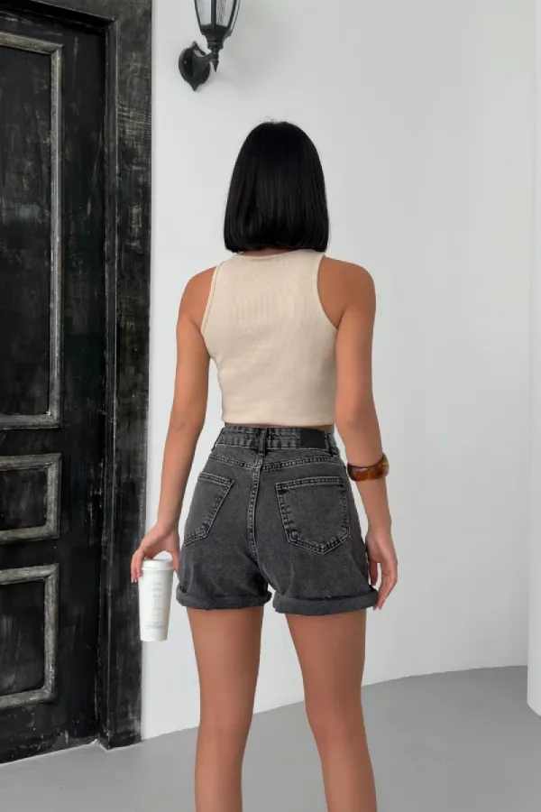 0489 Halter Neck Knitted Blouse - Biscuit 0489 Halter Neck Knitted Blouse - Biscuit