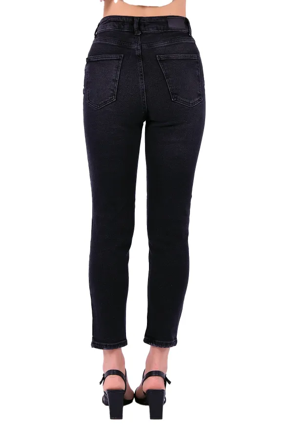 Yamalı Mom Kot Pantolon  1727-03-(28-33)