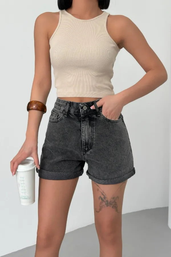 0489 Halter Neck Knitted Blouse - Biscuit 0489 Halter Neck Knitted Blouse - Biscuit